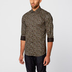 TR Premium // Stone Paisley Dress Shirt // Black (XS)