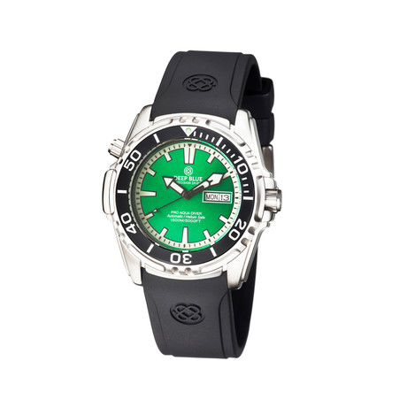 Deep Blue Pro Aqua Professional Diver Automatic // PAQSTRPGRN