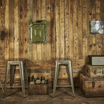 Bar Cabinet // Army Green (Oak)
