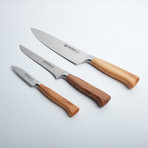 Pfeilring Cutlery // Chef, Boning + Paring Knife Set