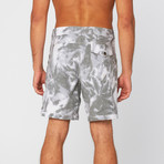 Original Paperbacks // Venice Palms Swim Short // White (36)