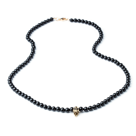 Onyx Hades Necklace // Gold