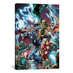 Battle With Loki And His Green Army (18"W x 26"H x 0.75"D)