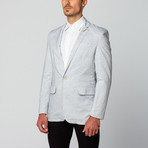 Cotton Blend Blazer // Lightest Blue (S)