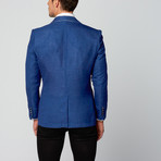 Cotton Blend Blazer // Deep Royal Blue (M)