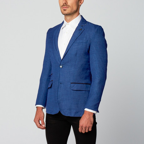 Cotton Blend Blazer // Deep Royal Blue (M)