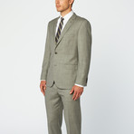 Slim-Fit Suit // Light Grey Sharkskin (US: 38S)