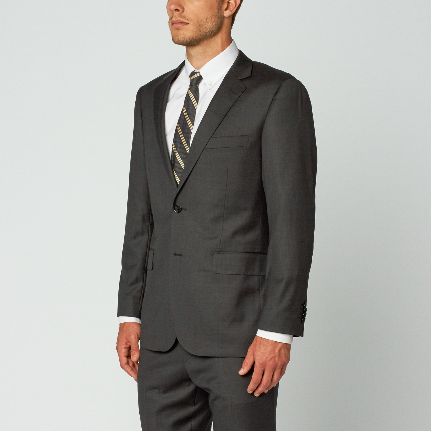 Modern-Fit Suit // Dark Grey (US: 46S) - Luca Baretti - Touch of Modern