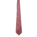 Achilles Silk Tie // Red + Navy