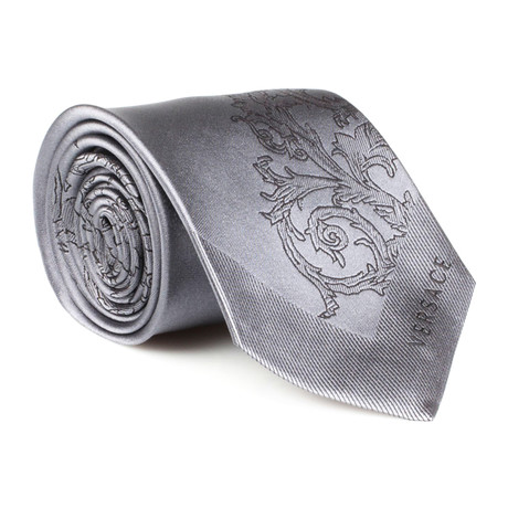 Socrates Silk Tie // Grey