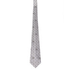 Landon Silk Tie // Silver