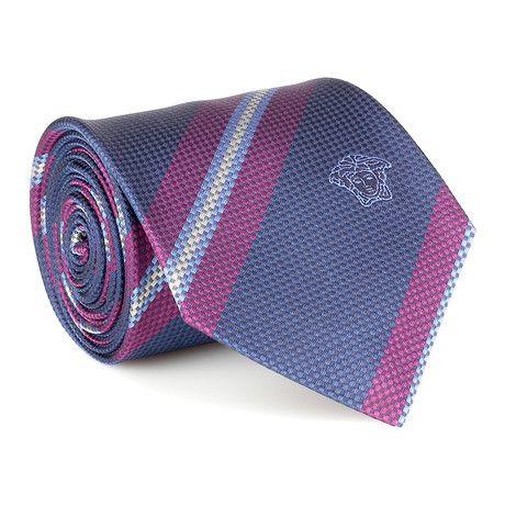 Jerome Textured Tie // Blue + Purple