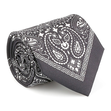 Thomas Paisley Tie // Black