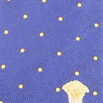 Orion Dot Silk Tie // Blue + Yellow