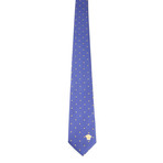 Orion Dot Silk Tie // Blue + Yellow