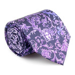 Medusa Silk Tie // Purple