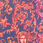 Medusa Silk Tie // Red + Navy