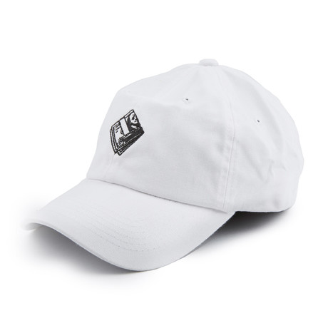 Billfold Dad Cap // White
