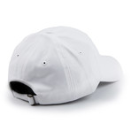 Pinky Ring Dad Cap // White