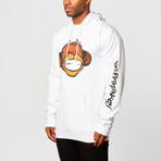 Drift Monkey // Long-Sleeve Hoodie // White (XS)