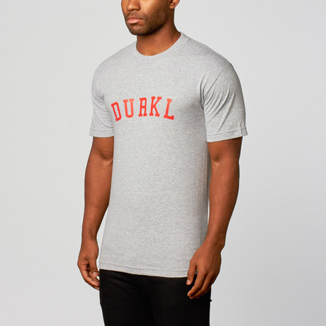 Durkl // Logo Short-Sleeve Shirt // Heather Grey (XS)