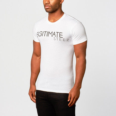 "Legitimate Steez" Short-Sleeve Shirt // White (XS)