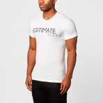 "Legitimate Steez" Short-Sleeve Shirt // White (L)