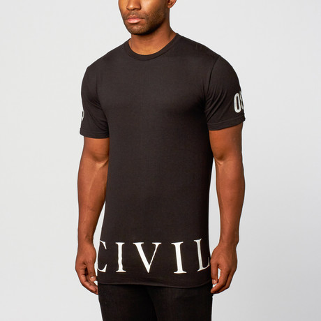 Civil // Regime Short-Sleeve Shirt // Black (XS)