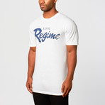 Civil // Regime Cursive Short-Sleeve Shirt // White (XL)