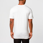 Classy // "Chinese Mountains" Short-Sleeve Shirt // White (L)