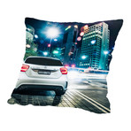 White Mercedes 2 // Pillow (16"L x 16"W)