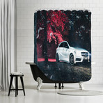 White Mercedes // Shower Curtain