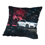 White Mercedes // Pillow (16"L x 16"W)