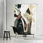 White 8 // Shower Curtain