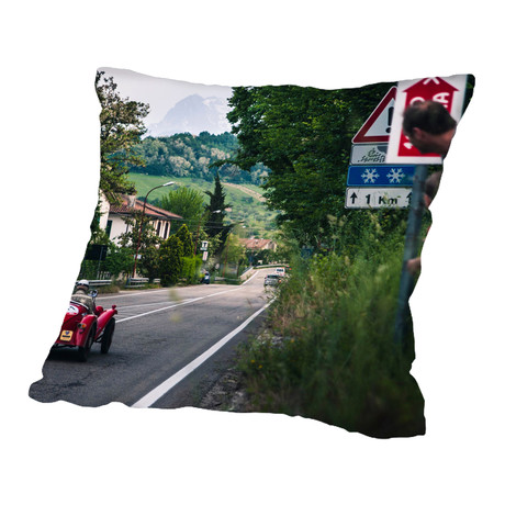 Red Car 3 // Pillow (16"L x 16"W)