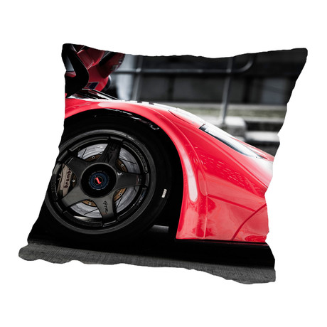 Red Car 2 // Pillow (16"L x 16"W)