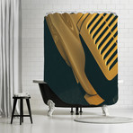 Gold // Shower Curtain