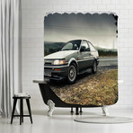 Car Grey // Shower Curtain