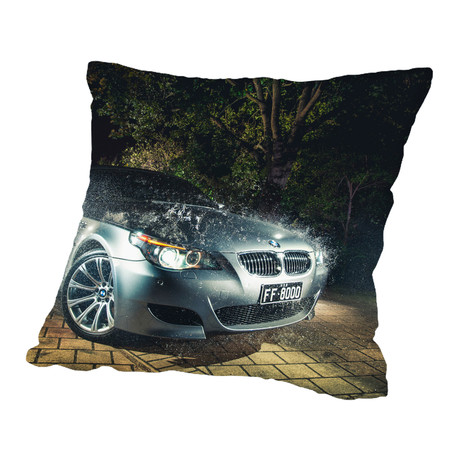 BMW Grey // Pillow (16"L x 16"W)