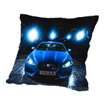 Blue Car 2 // Pillow (16"L x 16"W)