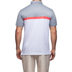 Devereux // Reed Polo // Steel + Calypso Coral + White (L)