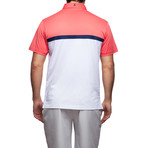 Devereux // Reed Polo // Calypso Coral + Navy + White (L)