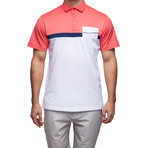 Devereux // Reed Polo // Calypso Coral + Navy + White (L)