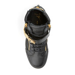 Niccolaio Gold Gator Sneaker // Black (Euro: 39.5)