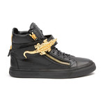 Niccolaio Gold Gator Sneaker // Black (Euro: 39.5)