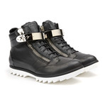 Salvestro Zip-Up Lug Sole // Black (Euro: 39.5)