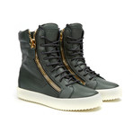 Lodovico Zip-Up High-Top // Bottle Green (Euro: 39)