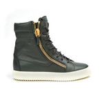 Lodovico Zip-Up High-Top // Bottle Green (Euro: 39)