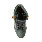 Lodovico Zip-Up High-Top // Bottle Green (Euro: 39)