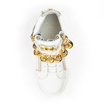 Luca Gold Chain Sneaker // White (Euro: 39)